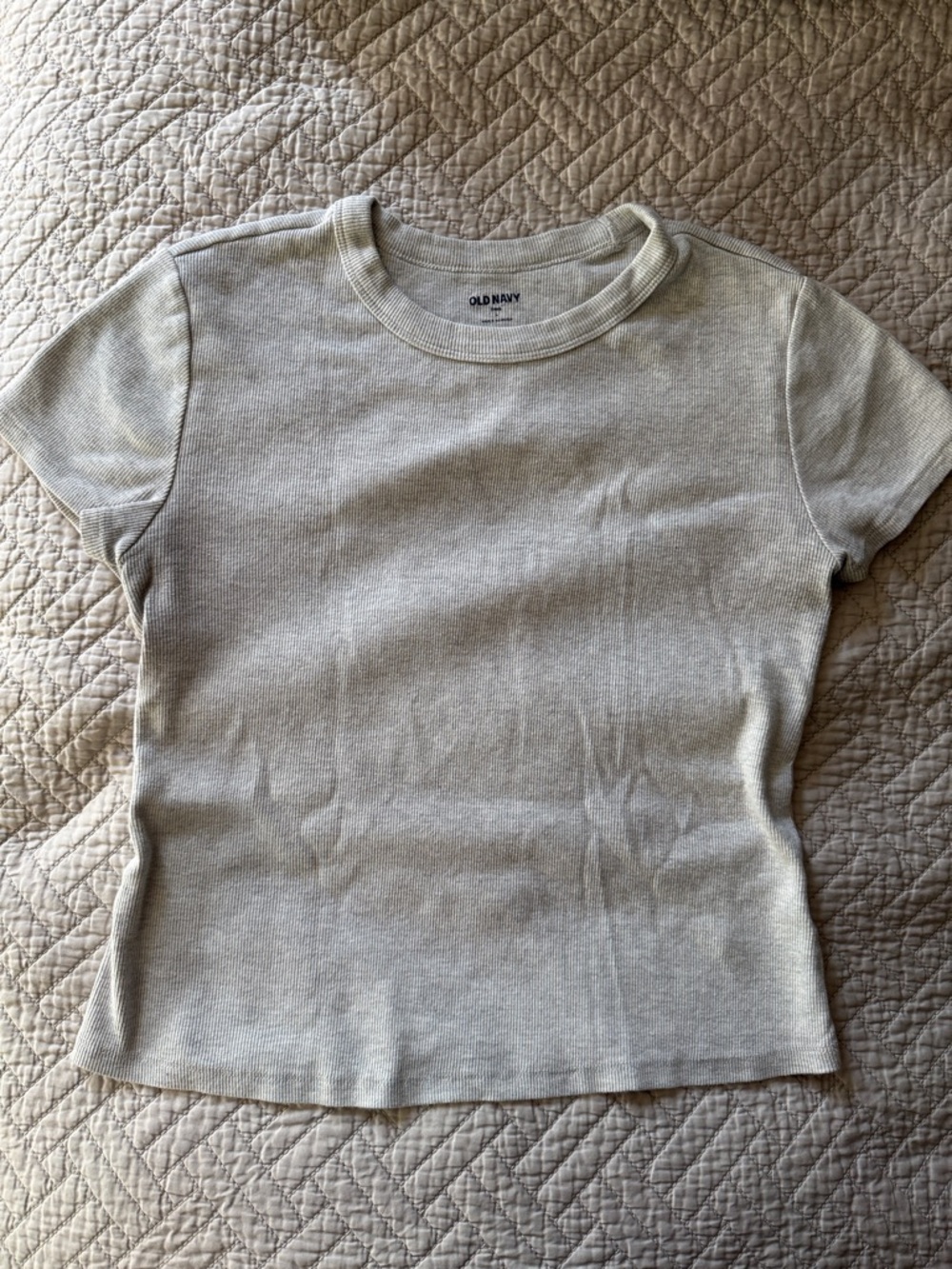 Old Navy Short Sleeve Crewneck Tee - Light Gray